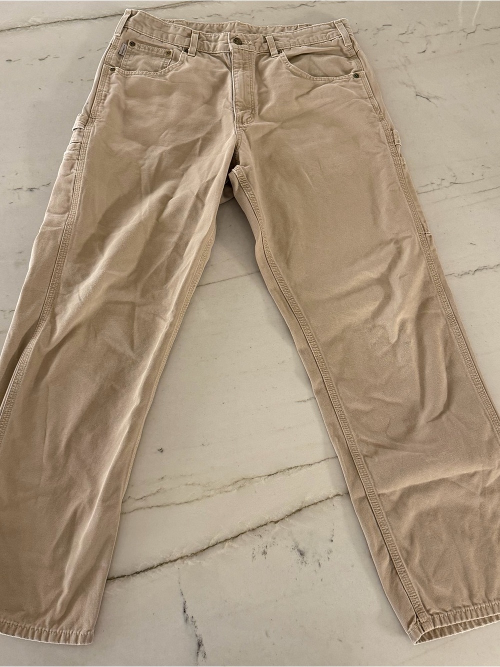 Carhartt Original Fit Cargo Work Pants Khaki Men’s 34x32 (Actual 32X30)